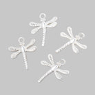 18.5mm Dragonfly Pendant Charms for Jewelry Making – Set of 4 - The Bead Traders