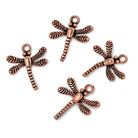 18.5mm Dragonfly Pendant Charms for Jewelry Making – Set of 4 - The Bead Traders