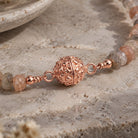 18mm Rose Gold Ball & Shell Magnetic Clasp 1 Bead - The Bead Traders