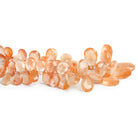 18x10mm Ferrous Quartz Faceted Pears 8 inch 50 beads - The Bead Traders