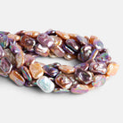 18x12mm Tri Color Rectangle Pearls 15 inch 22 beads - The Bead Traders