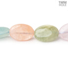 18x13mm Multi Color Beryl Plain Ovals 15.5 inch 23 Beads 1mm Drill Hole - The Bead Traders