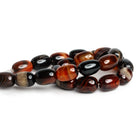 18x13mm Multicolor Agate Barrel Tubes 15 inch 21 beads - The Bead Traders