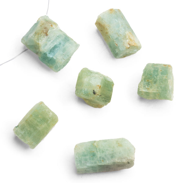 18x13mm Natural Aquamarine Natural Crystal Focal 1 Bead
