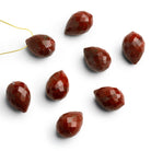 18x13mm Red Jasper Faceted Teardrop Focal 1 Bead - The Bead Traders