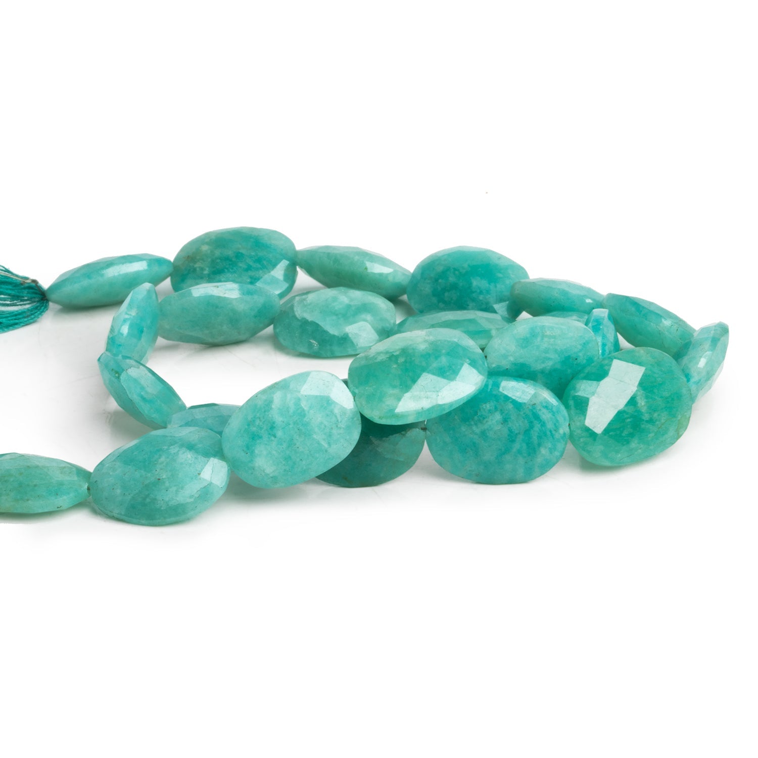 18x14mm Amazonite Faceted Nuggets 16 inch 22 beads - The Bead Traders