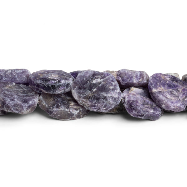 18x14mm Amethyst Hammer Faceted Ovals 8 inch 11 beads
