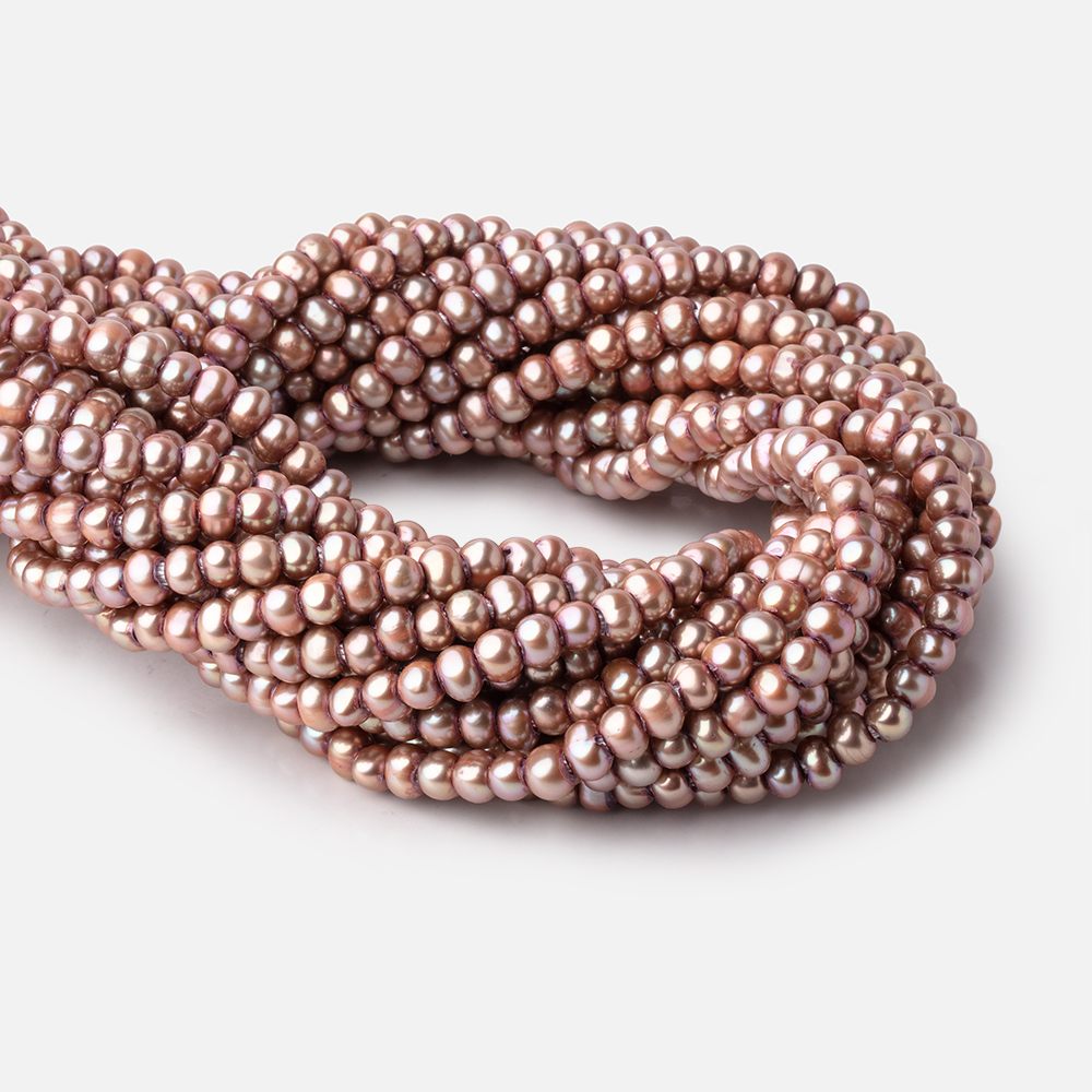 tea rose beige freshwater pearl beads for sale