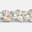 19x15mm Cream Ultra Baroque Pearls 16 inch 20 beads - The Bead Traders