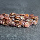 19x16mm Peach Coin Pearls 15 inch 20 beads - The Bead Traders