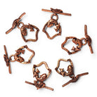19x17mm Copper Fish Toggle 1 Bead - The Bead Traders