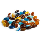 20x10mm Multi Color Chalcedony Plain Nuggets 47 beads - The Bead Traders