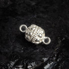20x10mm Silver Plated Copper Pear Magnetic Clasp 1 Bead - The Bead Traders