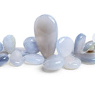 20x10mm Turkish Natural Chalcedony Hearts & Pears 8 inch 42 beads - The Bead Traders