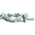 20x12mm Larimar Chips 7.5 inch 38 beads - The Bead Traders