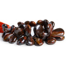 20x13mm Tiger Iron Plain Pears 8 inch 45 beads - The Bead Traders