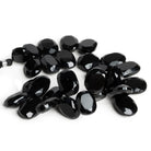 20x14mm Black Spinel Faceted Ovals 8.5 inch 27 beads - The Bead Traders