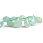 20x14mm Blue Chalcedony Faceted Pears 7.5 inch 11 beads - The Bead Traders