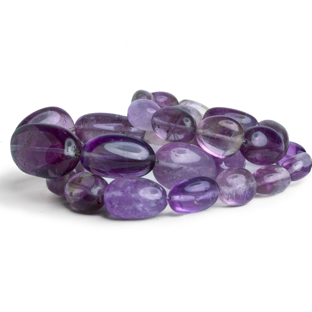 20x15mm Ametrine Plain Nuggets 18 inch 28 beads - The Bead Traders