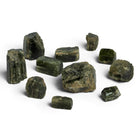 20x15mm Chrome Diopside Natural Crystals 12 beads - The Bead Traders