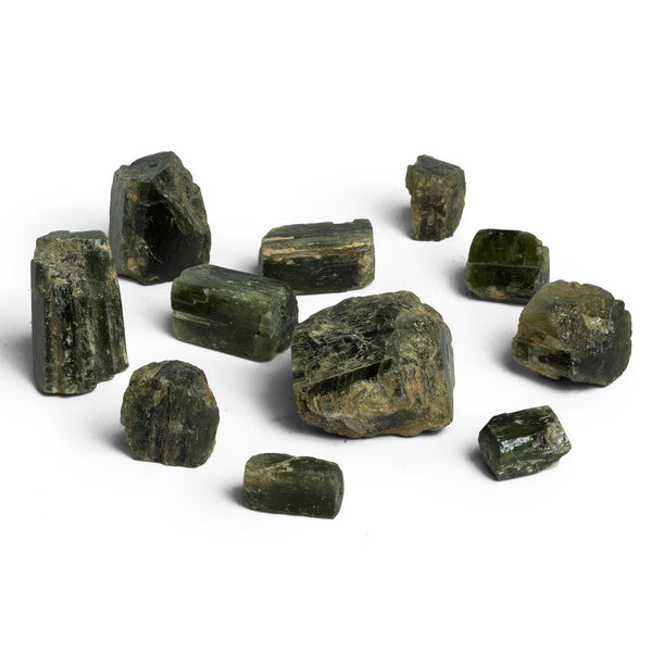 20x15mm Chrome Diopside Natural Crystals 12 beads