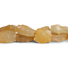 20x15mm Yellow Orange Agate Hammer Faceted Rectangles 8 inch 11 beads - The Bead Traders