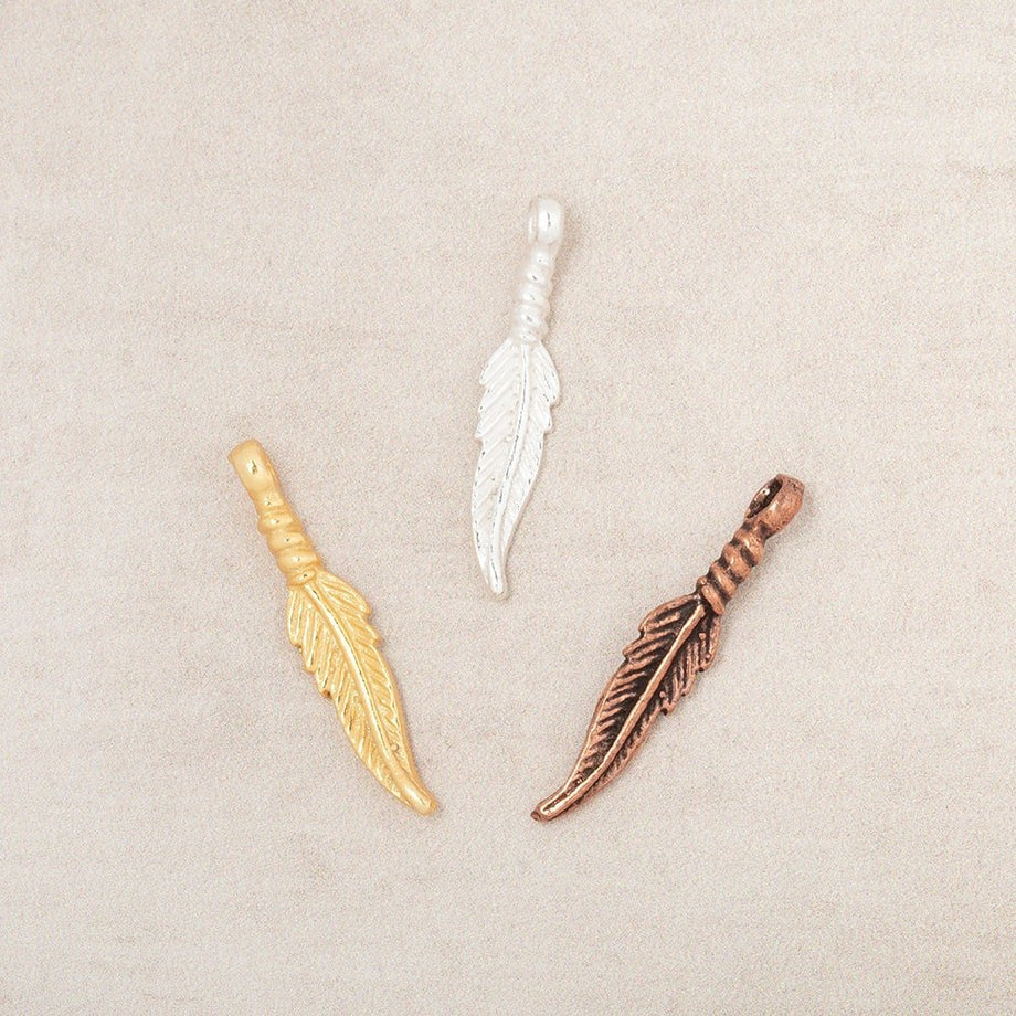 【交渉OK】FEATHER PENDANTS 18KGOLD チェーンセット Oversized Light as a Feather Pendant – Air & Anchor