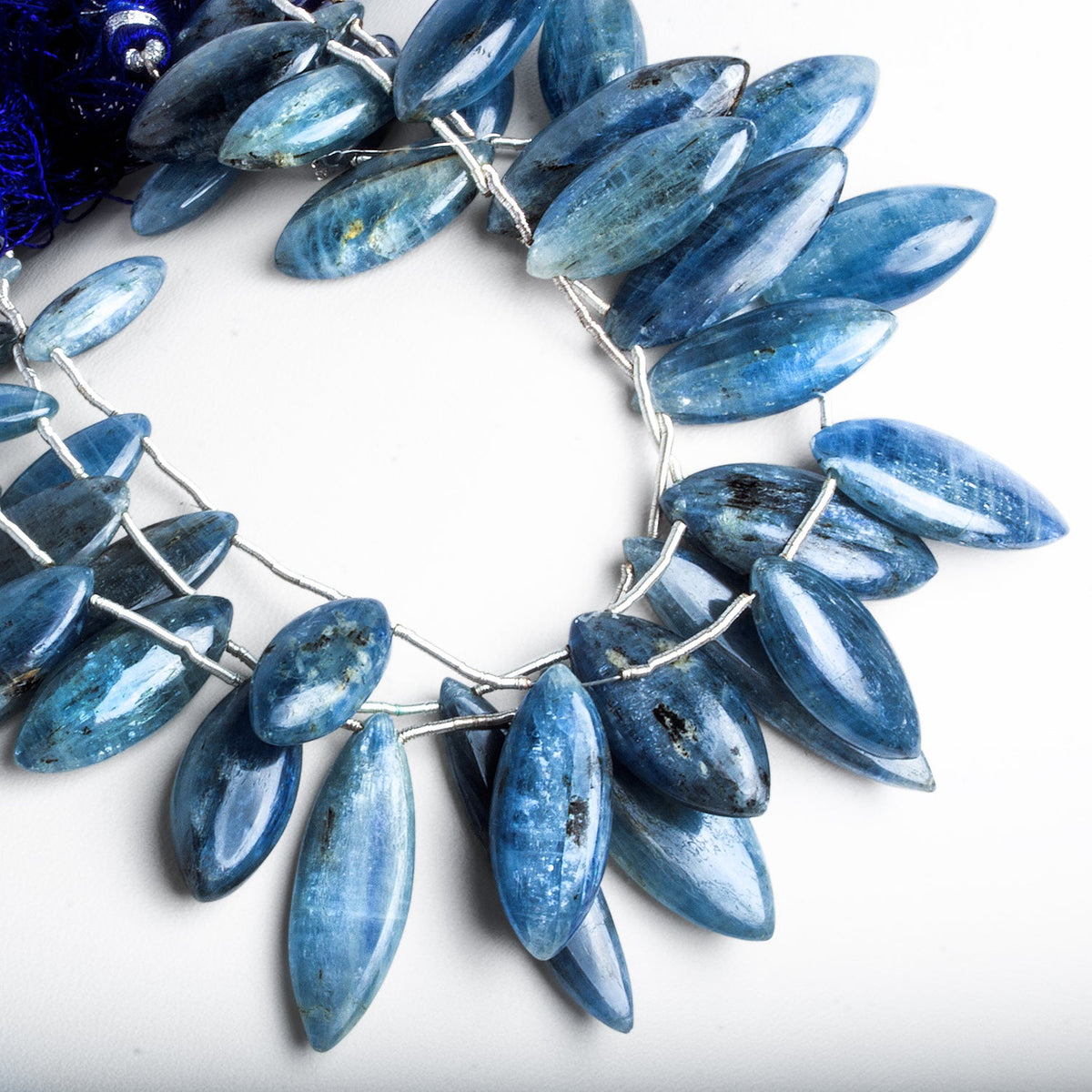 20x9mm Kyanite Plain Marquises 7 inch 12 beads - The Bead Traders