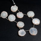 21mm Solar Quartz Slices 8 inch 9 beads - The Bead Traders