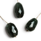 21x15mm Moss Aquamarine Faceted Nugget Focal 1 Bead - The Bead Traders