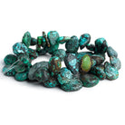 21x18mm Turquoise Pears 14 inch 43 beads - The Bead Traders
