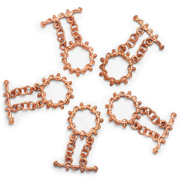 22mm Copper Nautical Toggle 1 Bead