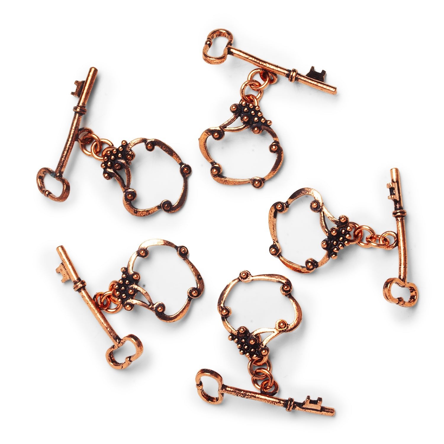 22mm Copper Vine Toggle 1 Bead - The Bead Traders