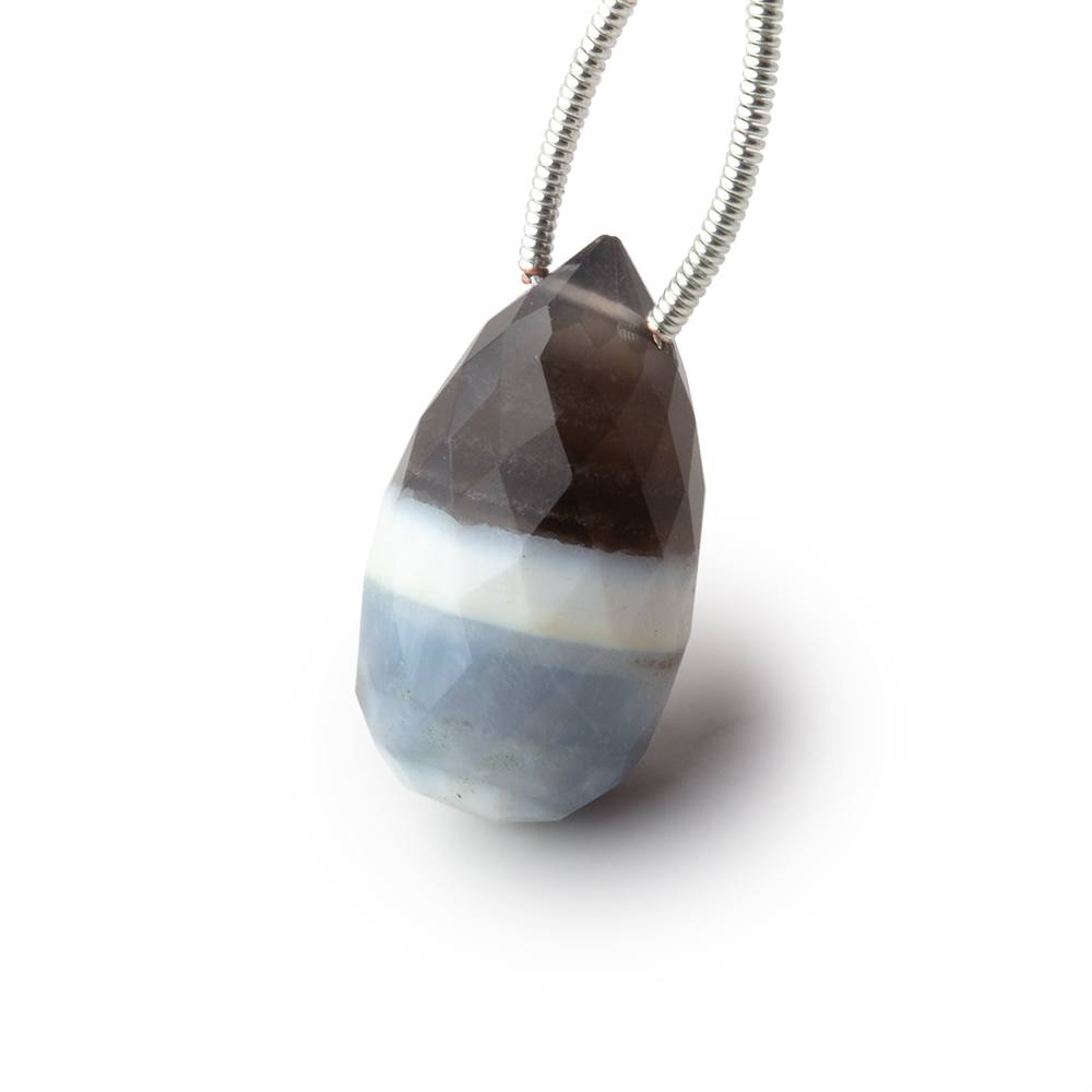 22x11mm Denim Opal Faceted Teardrop Focal 1 Bead - The Bead Traders