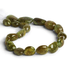 22x16mm Green Apatite Plain Nuggets 15 inch 19 beads - The Bead Traders