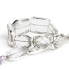 22x16mm Silver Leafed Crystal Quartz Nuggets 8.5 inch 11 beads - The Bead Traders