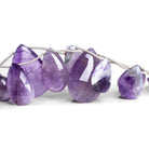 23x15mm Cape Amethyst Faceted Pears 8 inch 11 beads - The Bead Traders