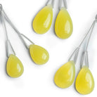 23x15mm Limoncello Yellow Chalcedony Pear Focals Set of 2 Beads - The Bead Traders