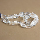 23x16mm Crystal Quartz Plain Nuggets 16 inch 15 beads - The Bead Traders