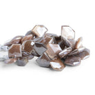 23x18mm Mystic Multi Moonstone Faceted Pentagons 8 inch 30 beads - The Bead Traders