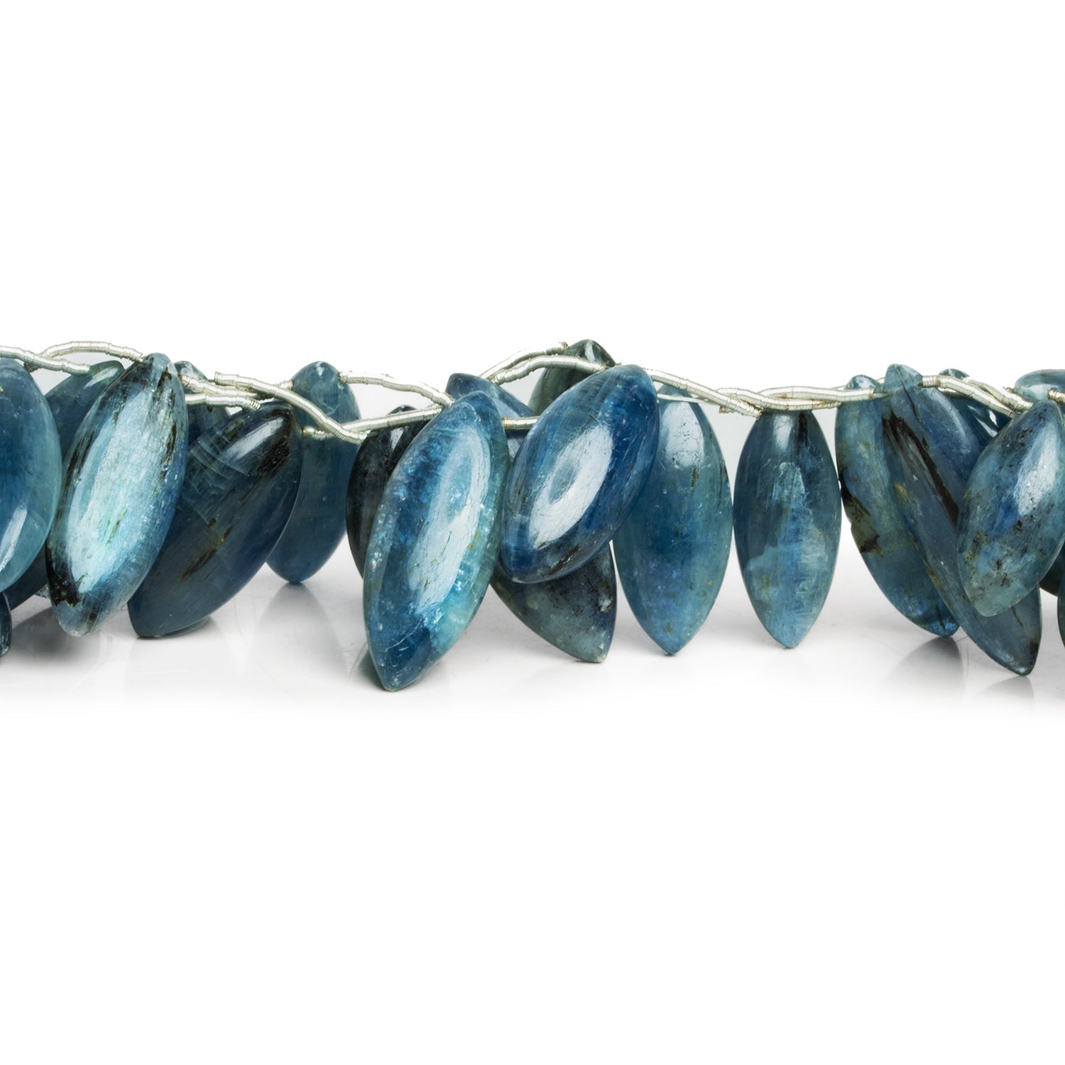 23x9mm Kyanite Marquises 7 inch 12 beads - The Bead Traders