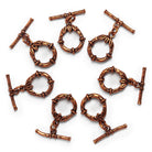 24x14mm Copper Wreath Toggle 1 Bead - The Bead Traders