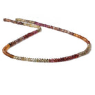 2.5 - 3mm Multi Gemstone Faceted Rondelle 14 inch 244 pieces - The Bead Traders