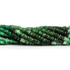 2.5-4mm Brazilian Emerald Plain Heishis 17 inch 335 beads - The Bead Traders