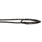 2.5mm Black Spinel Microfaceted Cubes 12 inch 125 beads - The Bead Traders