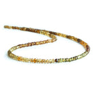 2.5mm Brown Green Tourmaline Faceted Rondelles 13 inch 202 beads - The Bead Traders