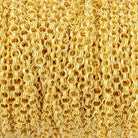 2.5mm Gold Plated Double Rolo Link Chain 3 Feet - The Bead Traders