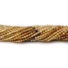 2.5mm Golden Multi Color Tourmaline Microfaceted Rounds 12.5 inch 139 Beads AAA - The Bead Traders