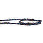 2.5mm Mystic Black Spinel Microfaceted Cubes 12 inch 135 beads - The Bead Traders