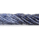 shaded lolite faceted rondelle beads for sale